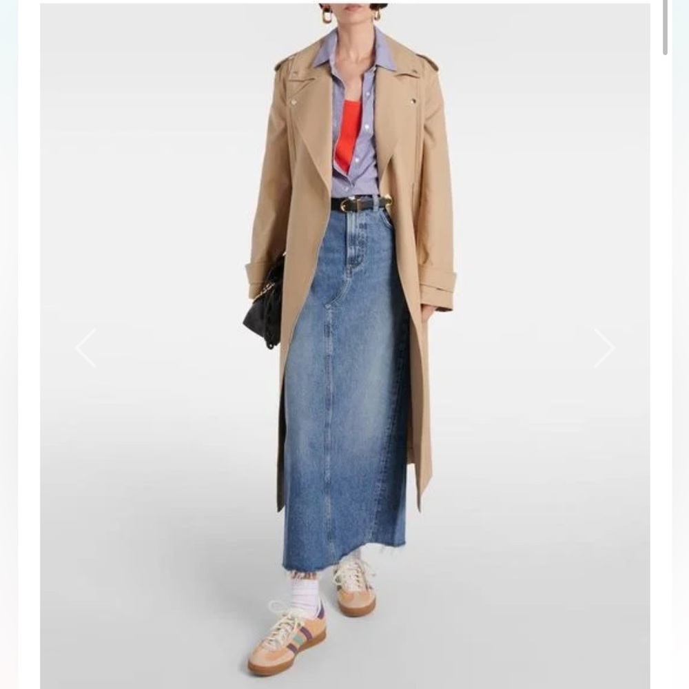 Citizens of Humanity Circolo Reworked Denim Maxi Skirt Size 26 Western Modern